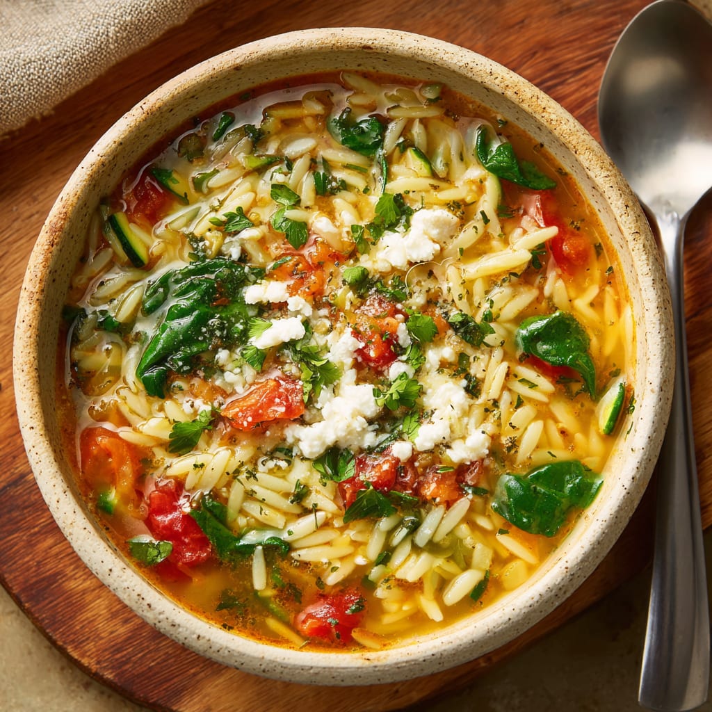 Mediterranean Orzo Soup