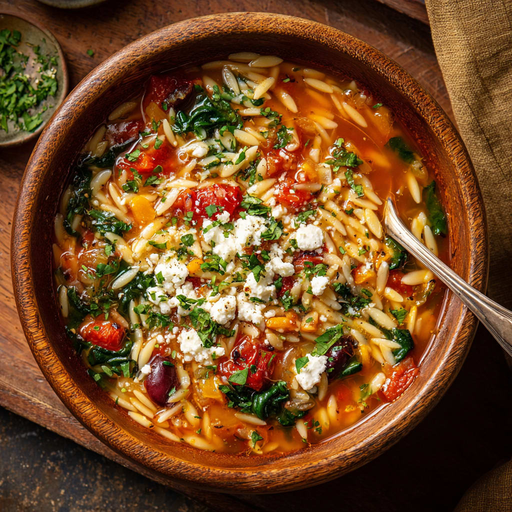Mediterranean Orzo Soup