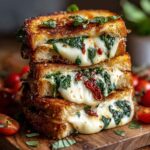 Mediterranean Spinach Grilled Cheese