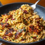 One Pot Cajun Chicken Alfredo Orzo