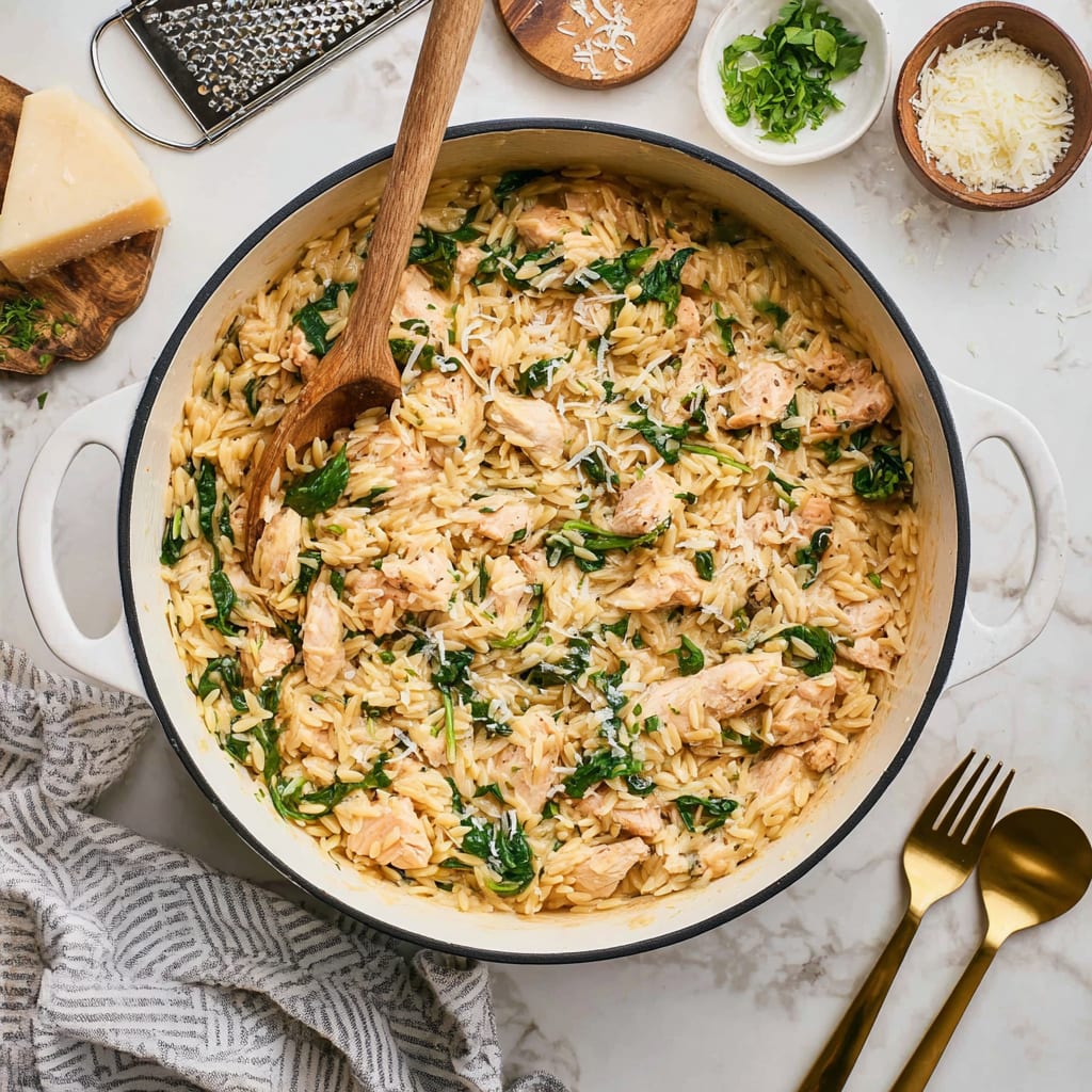 One Pot Chicken Orzo