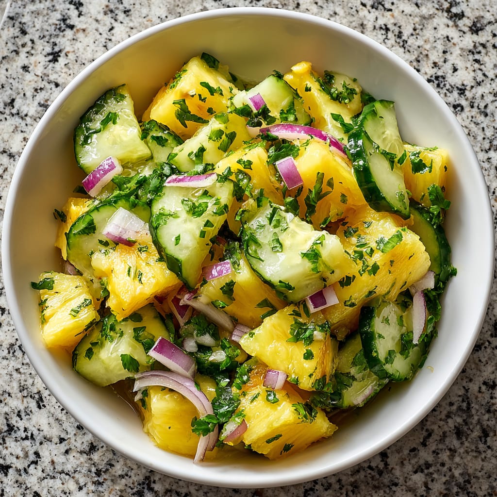 Pineapple Cucumber Salad
