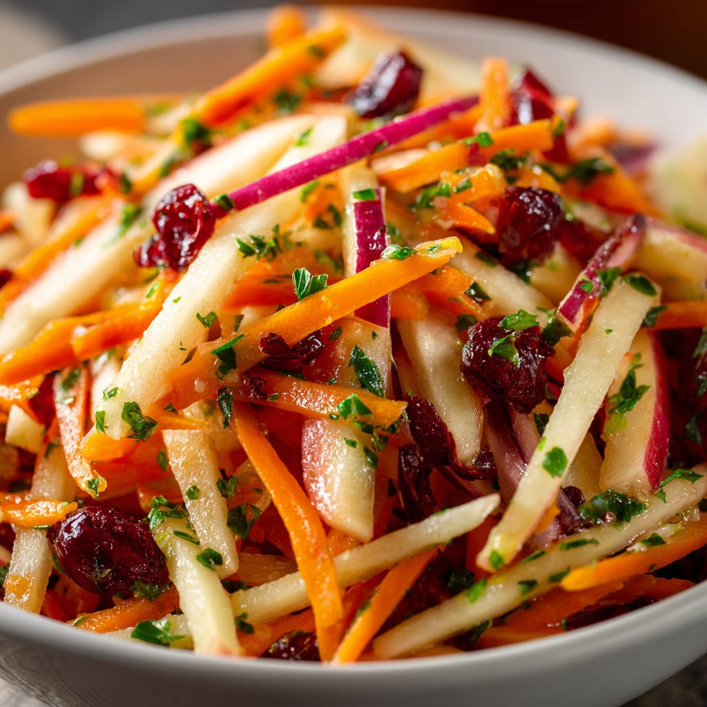 Refreshing Apple Cranberry Carrot Salad