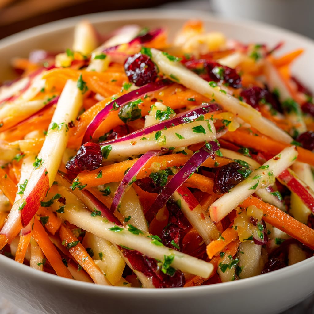 Refreshing Apple Cranberry Carrot Salad