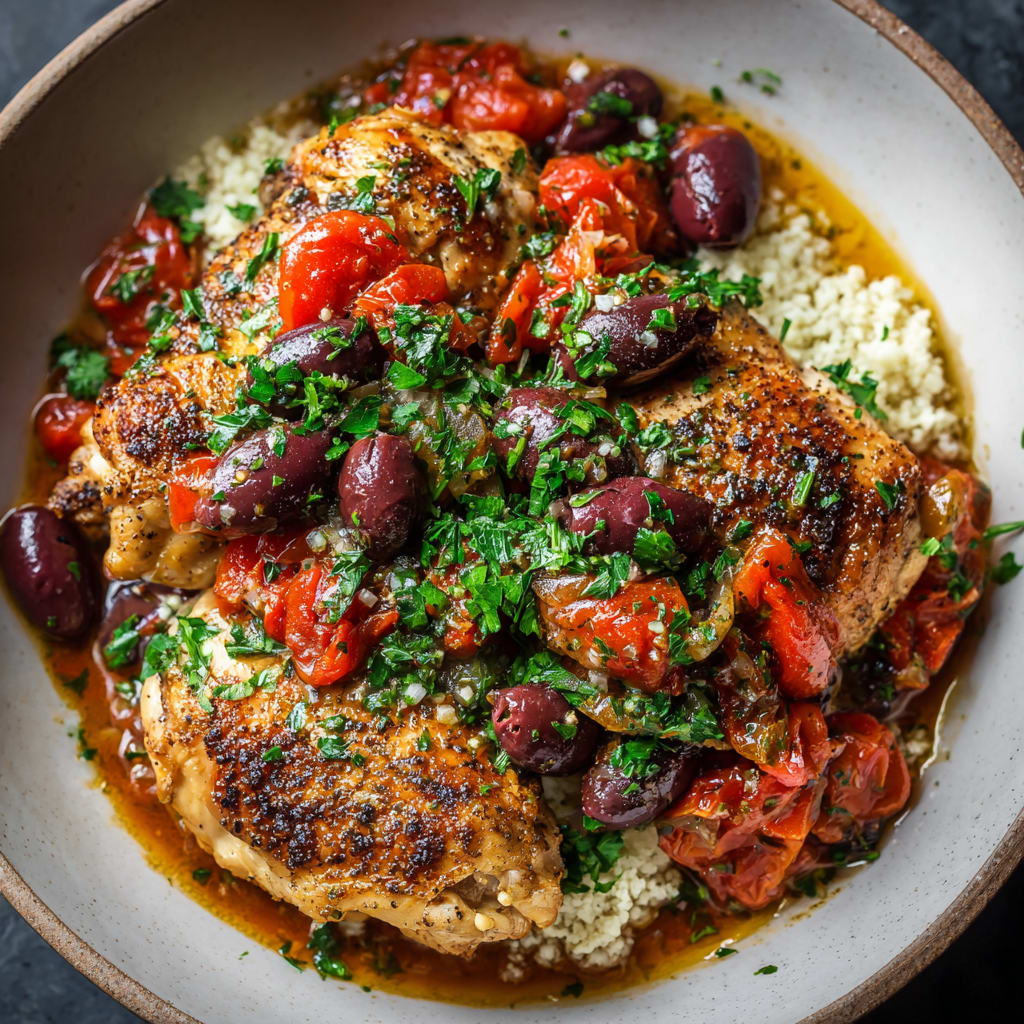 Slow Cooker Mediterranean Chicken