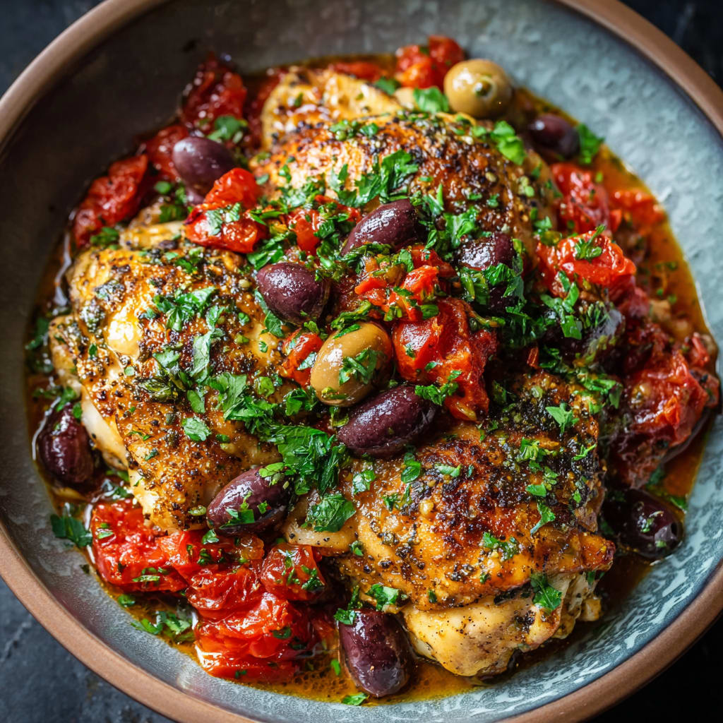 Slow Cooker Mediterranean Chicken