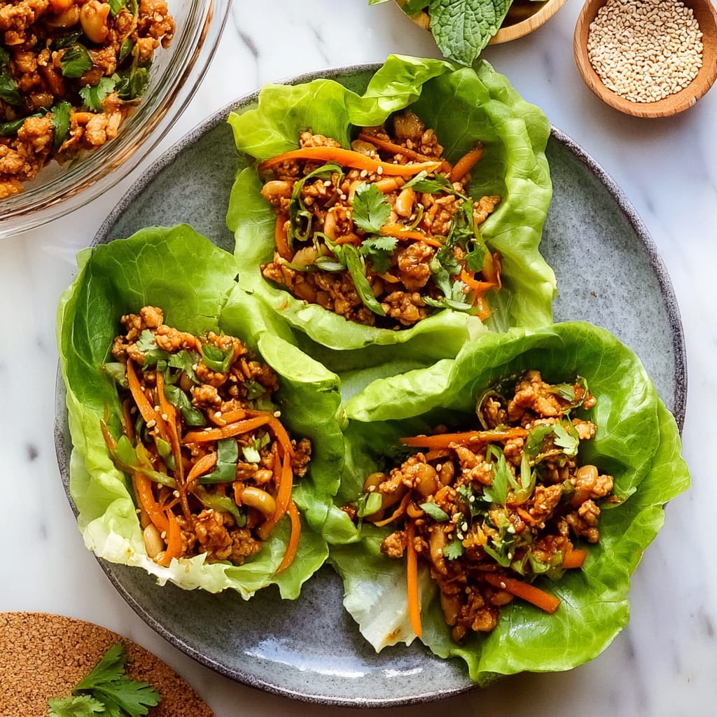 Thai Chicken Lettuce Wraps