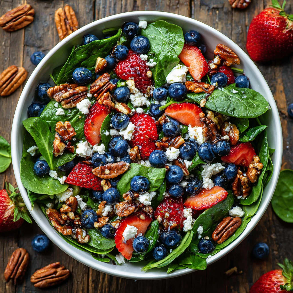 15-Minute Strawberry Spinach Salad