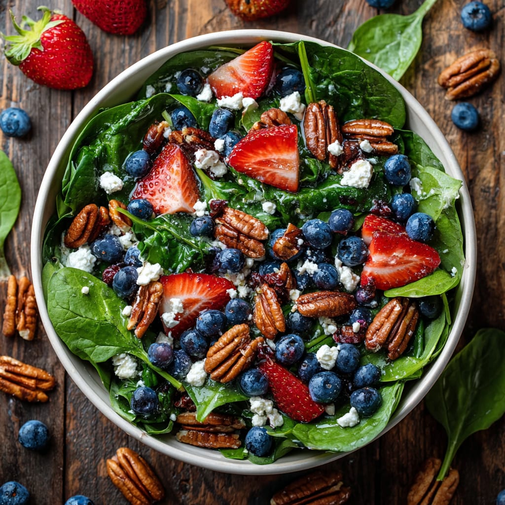 15-Minute Strawberry Spinach Salad