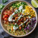 BBQ Ranch Chicken Quinoa Bowls