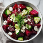 Beet Salad with Feta, Cucumbers, and Dill
