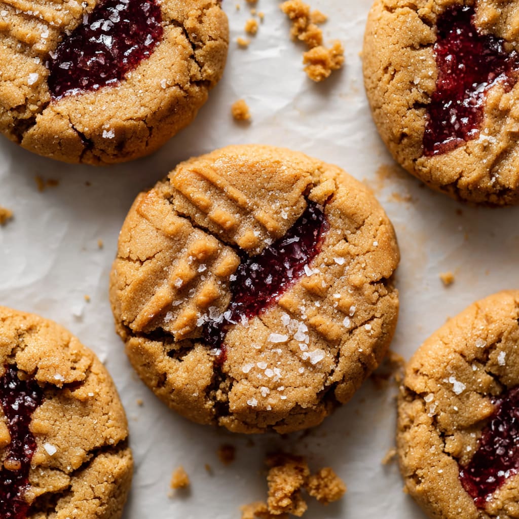 Brown Butter PB & J Cookies