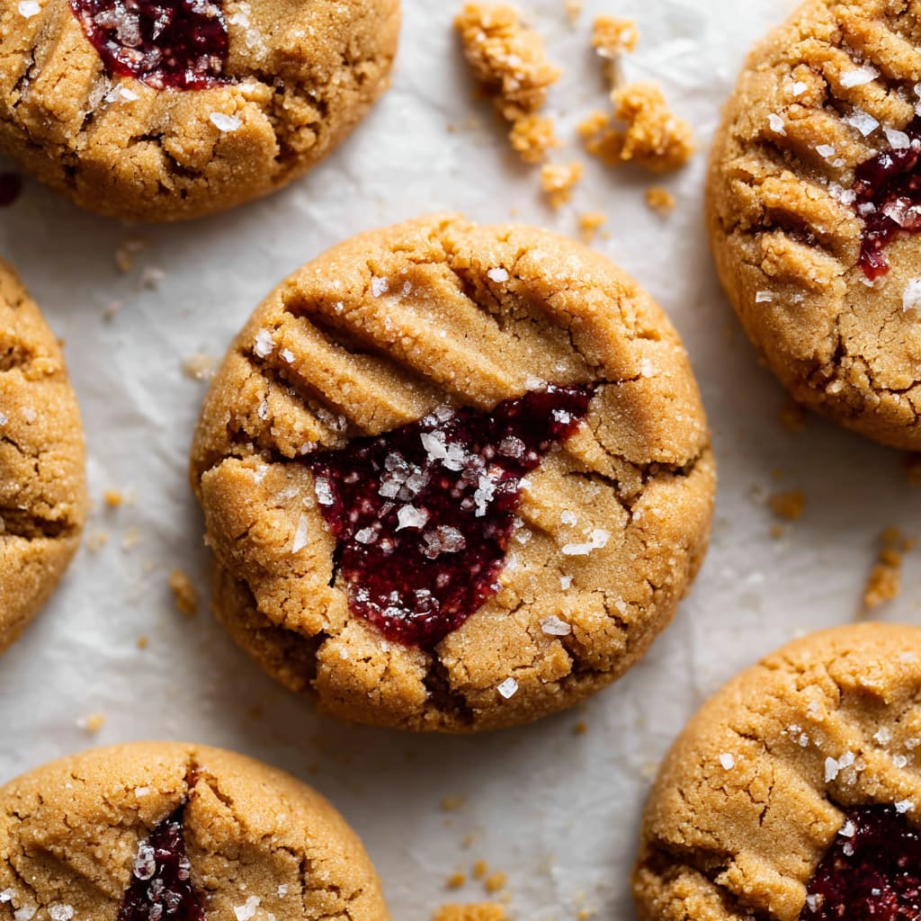 Brown Butter PB &amp; J Cookies