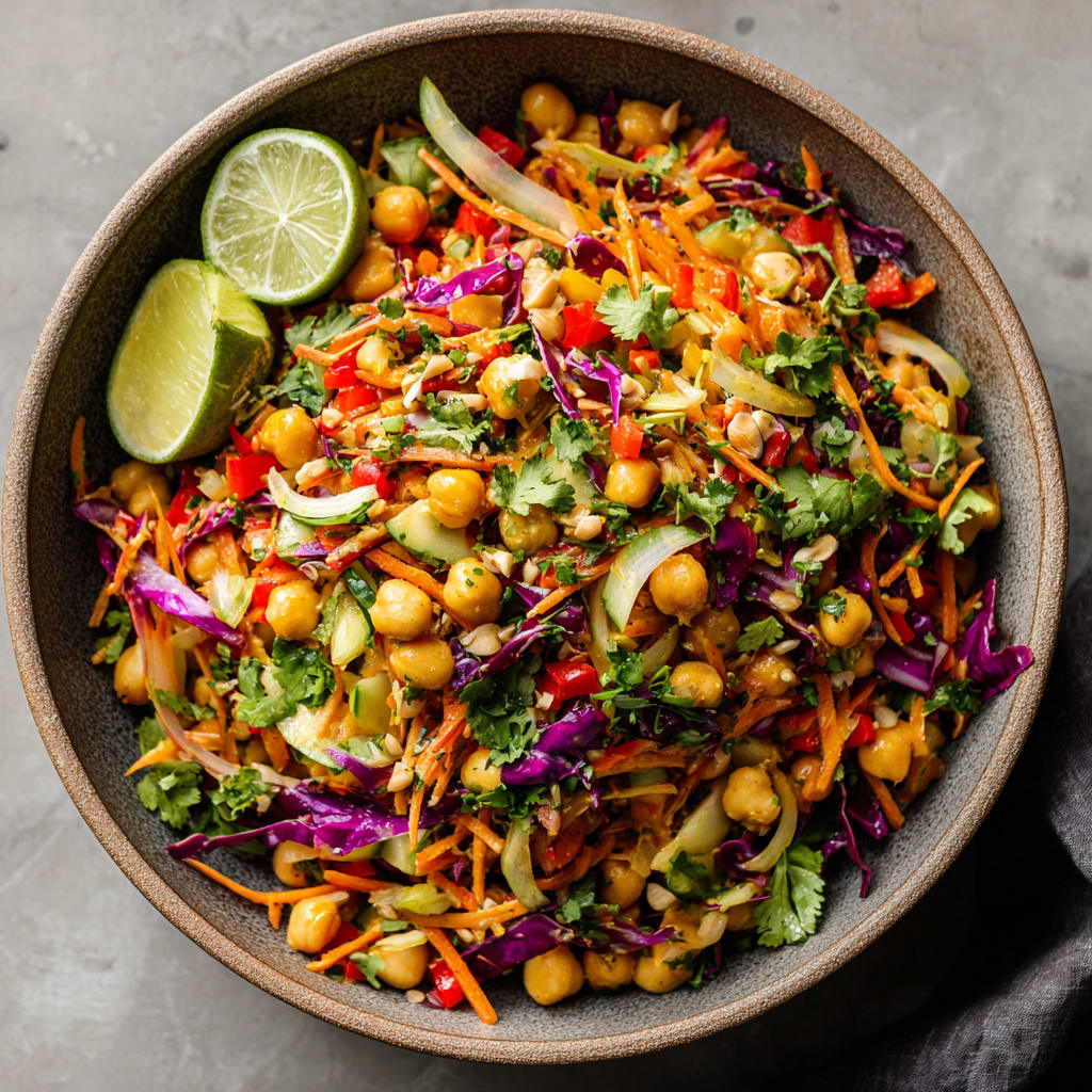 Chopped Thai-Inspired Chickpea Salad