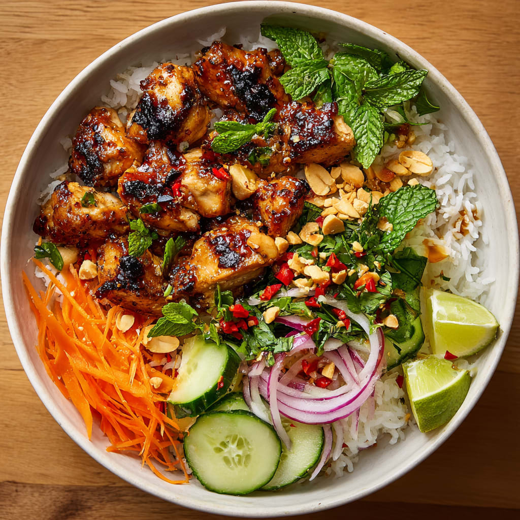 Easy Chicken Satay Bowl Recipe