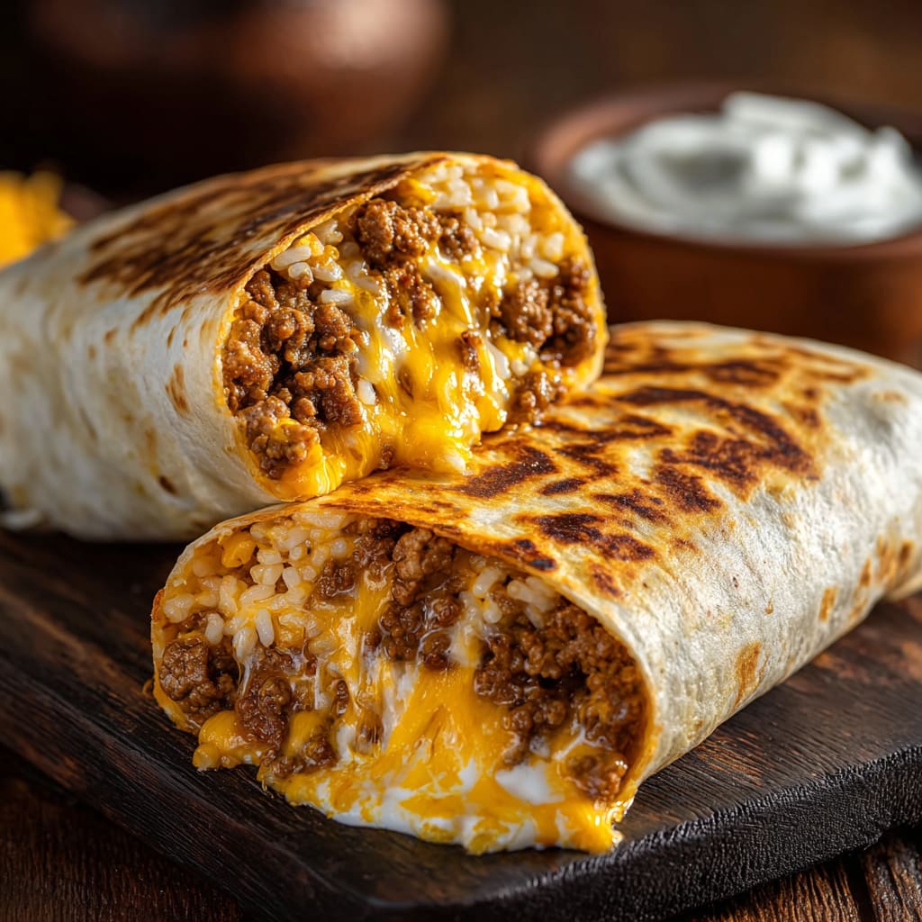 Easy Grilled Cheese Burrito