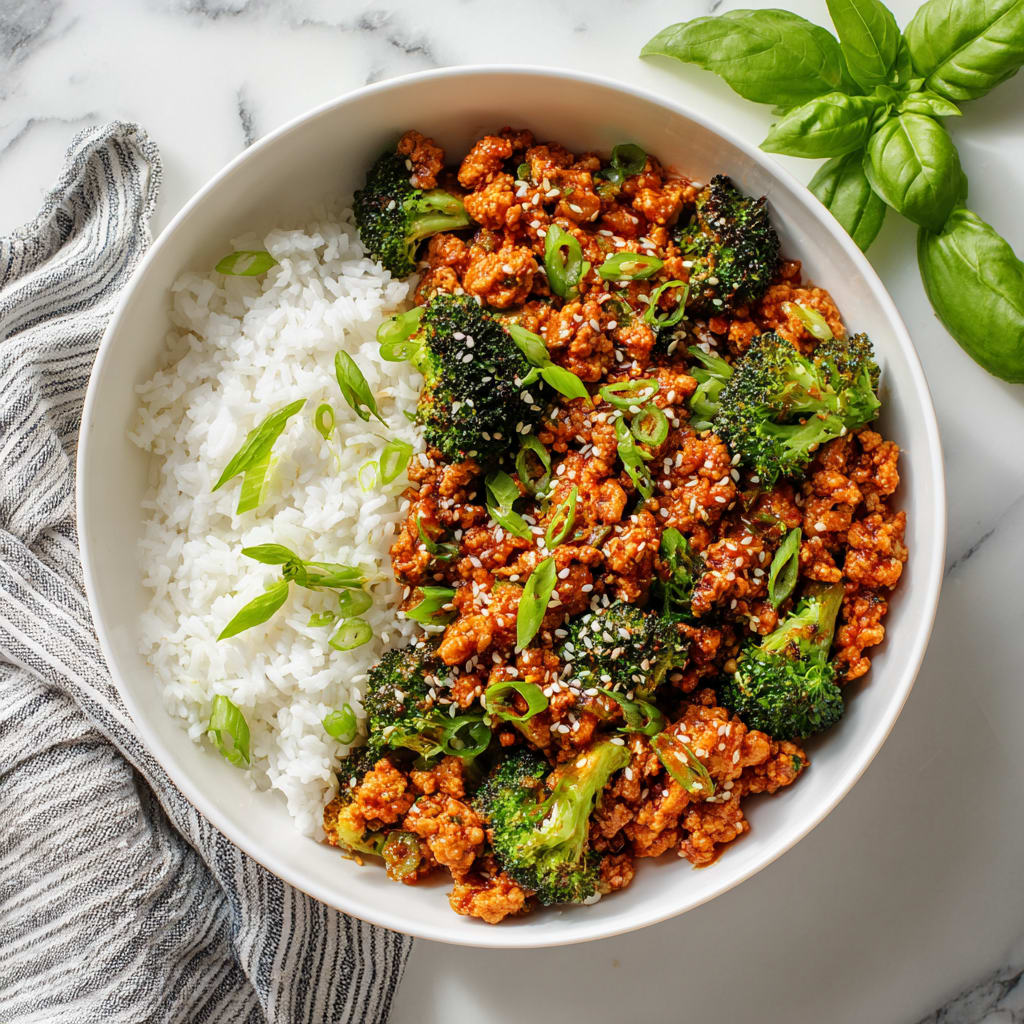 Firecracker Ground Chicken Bowl