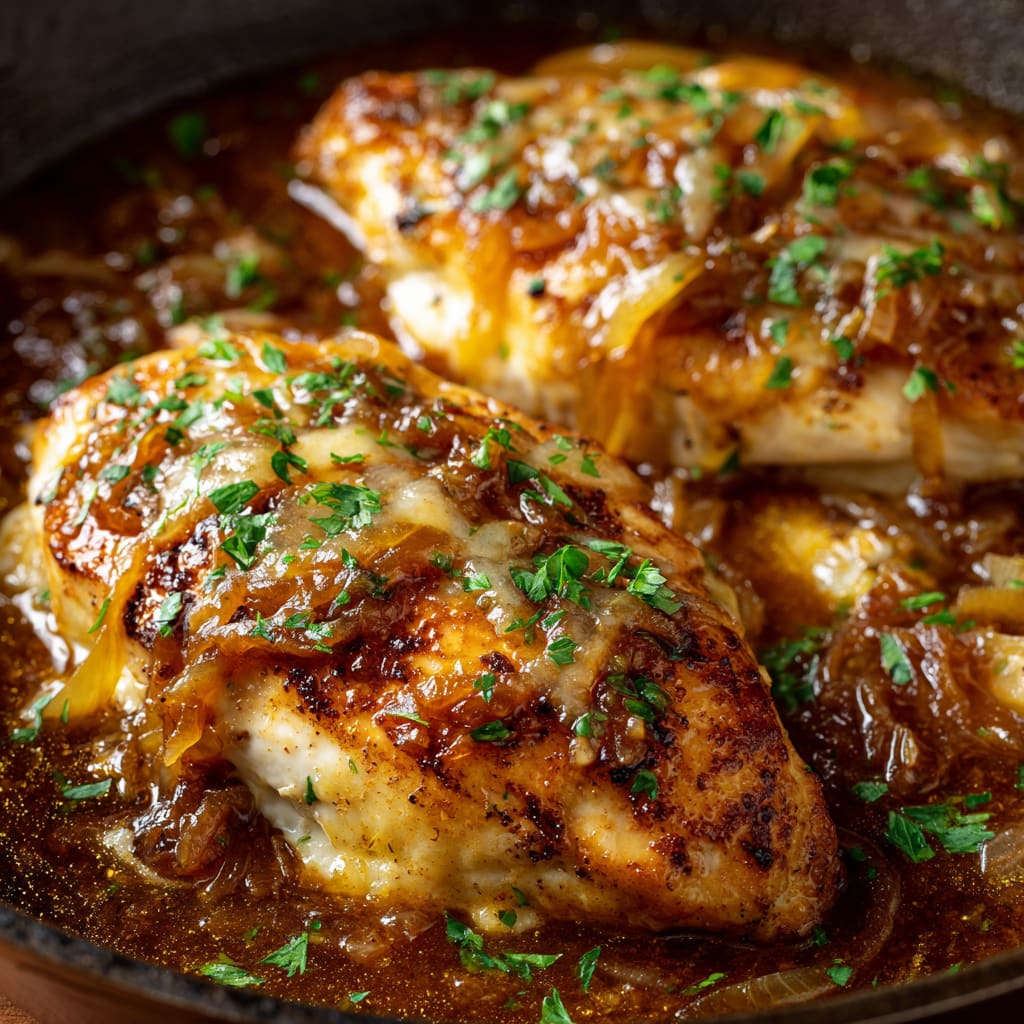French Onion Chicken Bake
