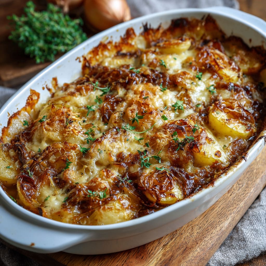 French Onion Potato Bake
