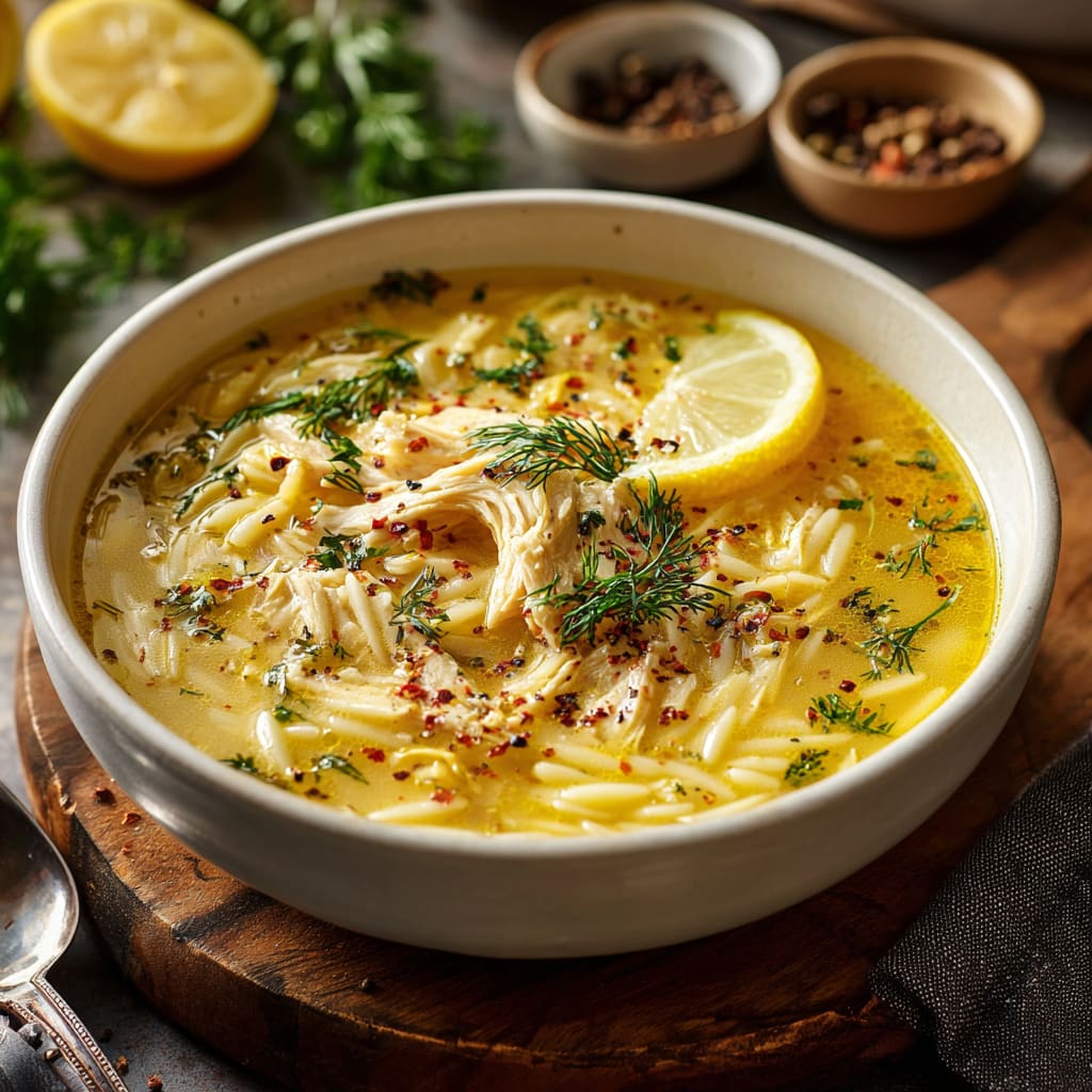Greek Lemon Chicken Soup