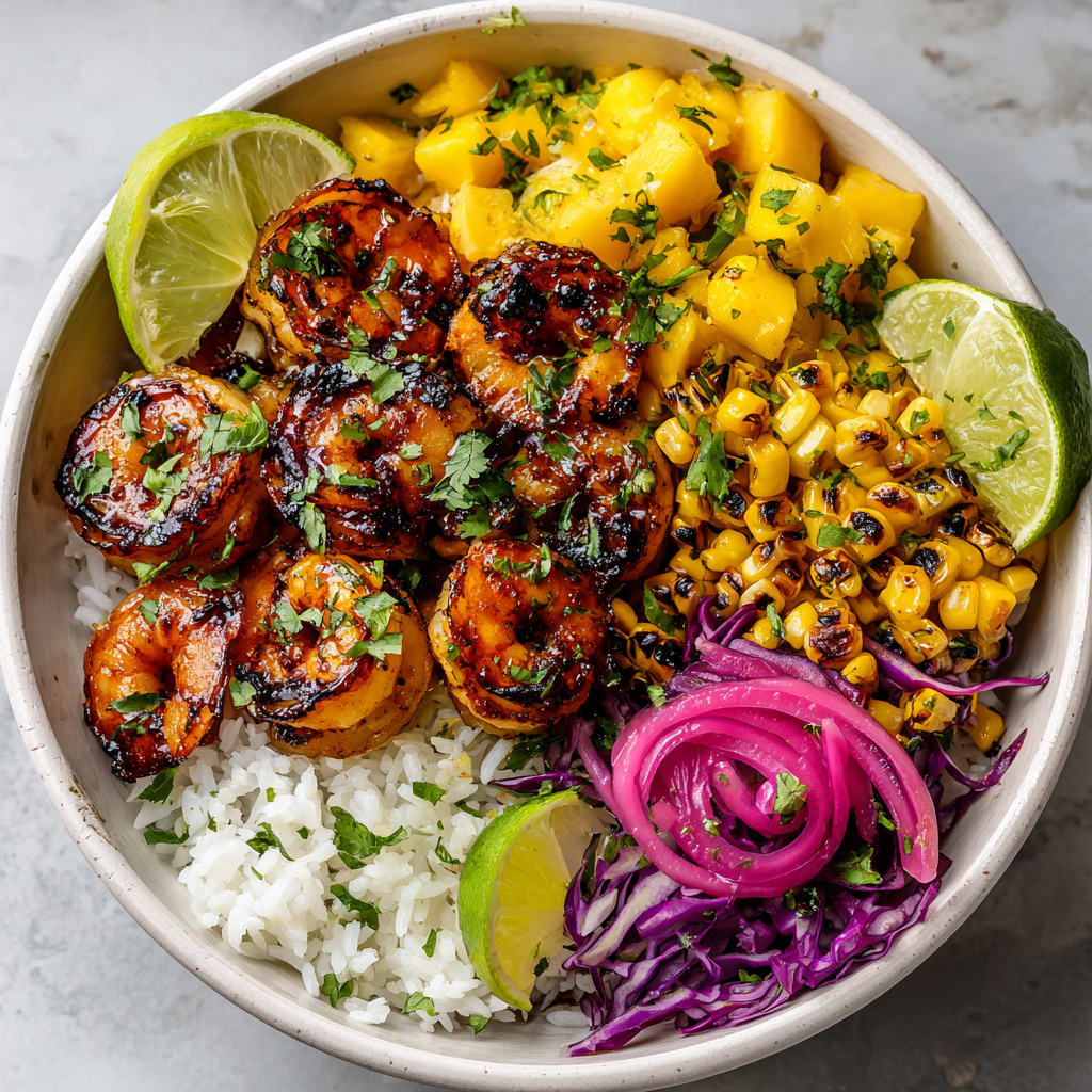Hawaiian Shrimp Taco Bowl