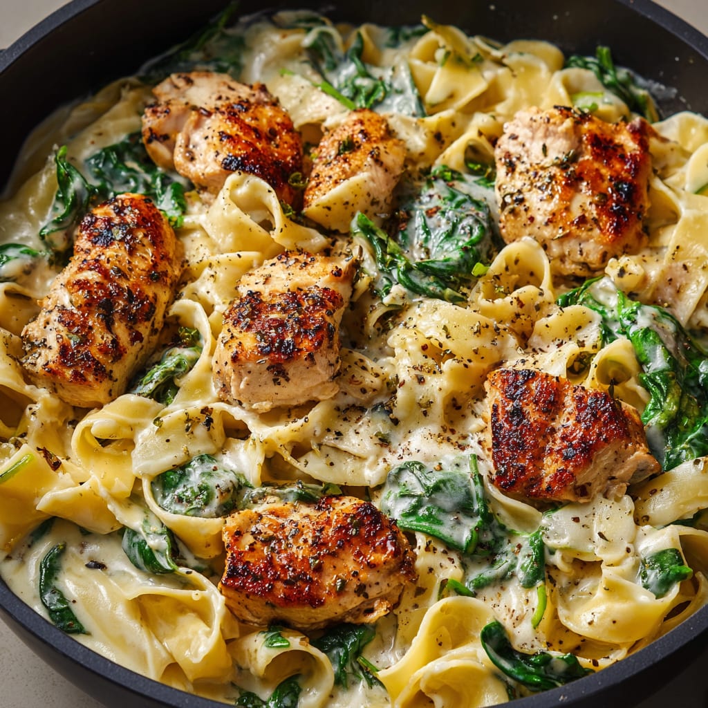 Healthy Garlic Parmesan Chicken Pasta Recipe