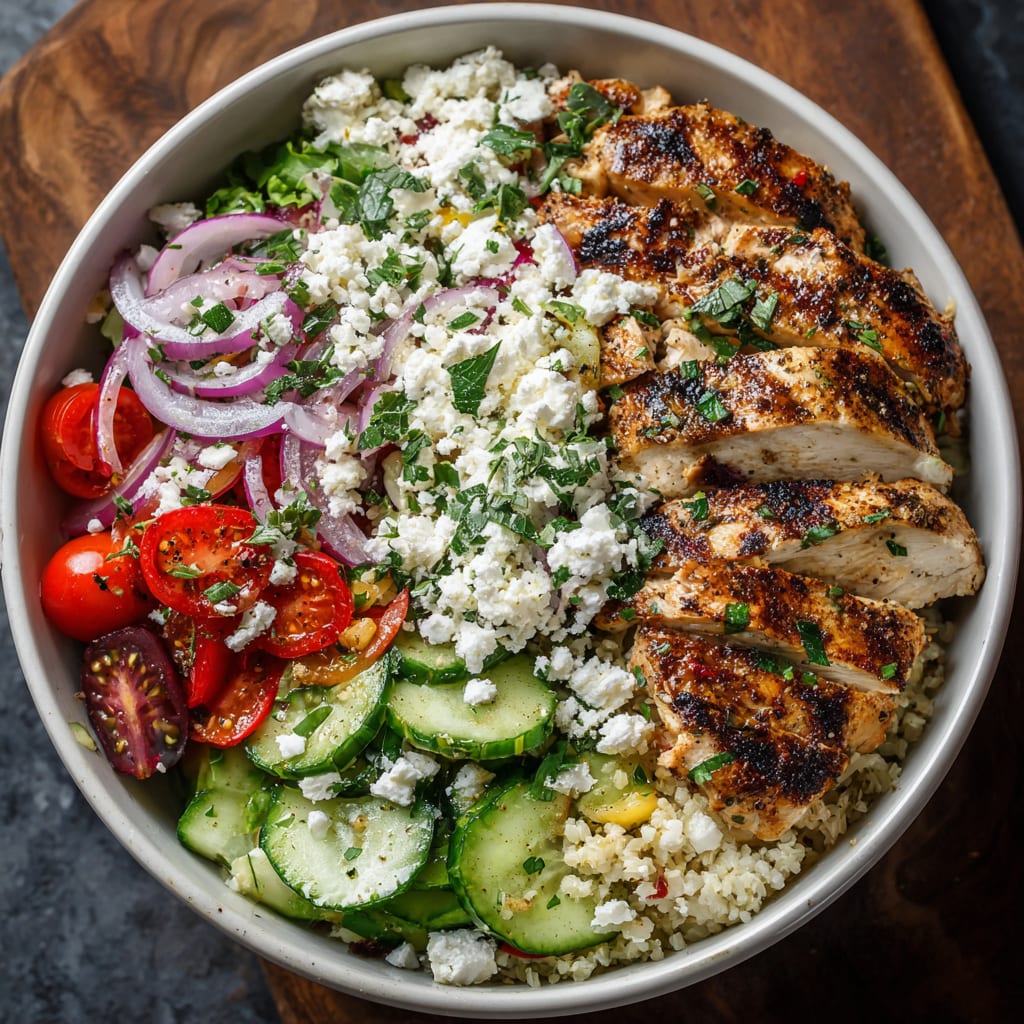 Healthy Greek Chicken Bowls