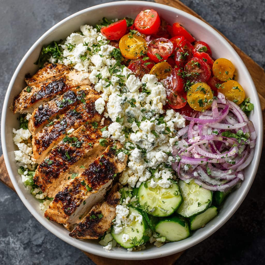 Healthy Greek Chicken Bowls