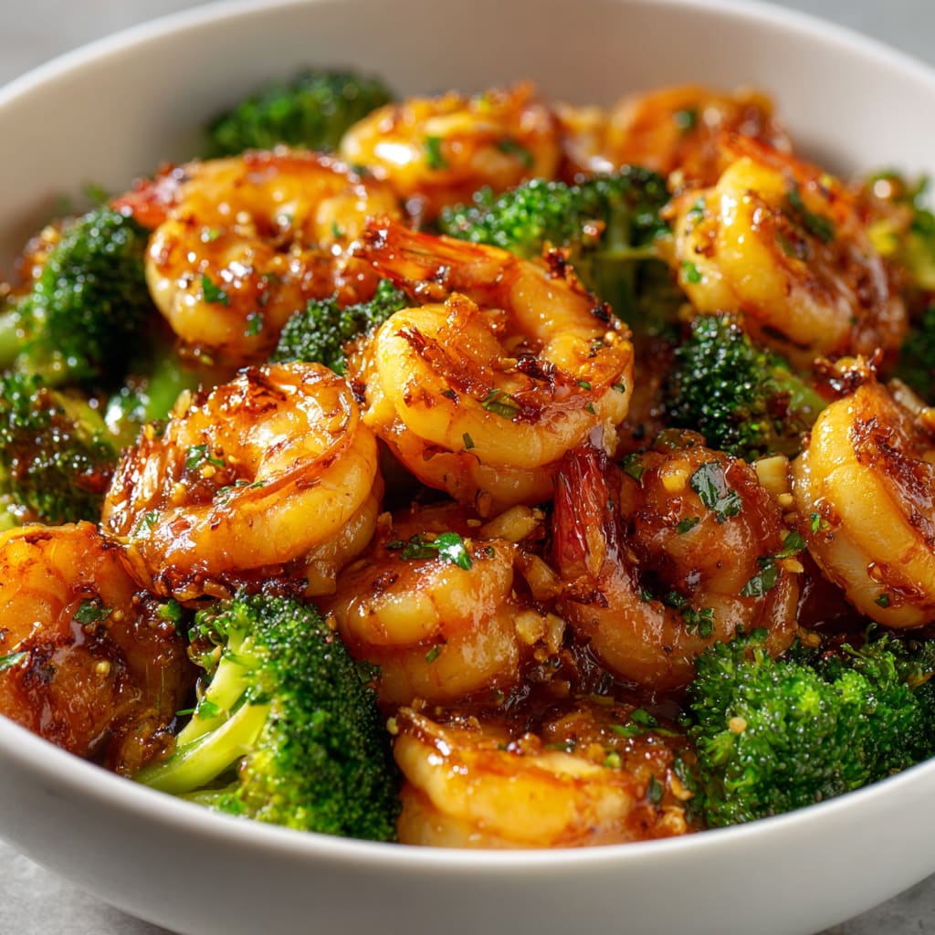 High-Protein Honey Garlic Shrimp