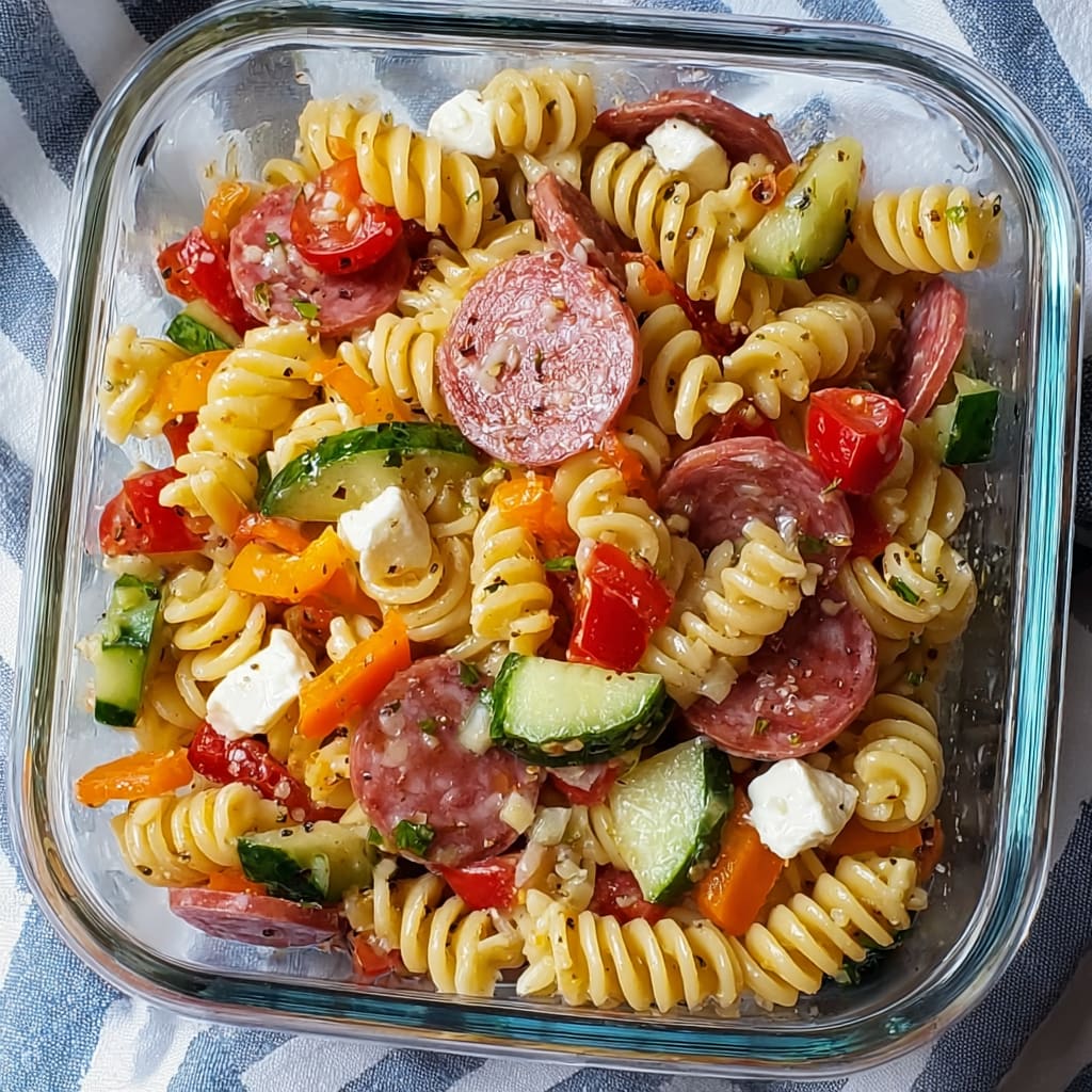 High Protein Italian Pasta Salad
