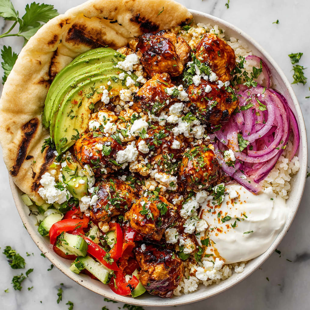 Honey Harissa Chicken Bowls