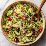 Italian Chopped Brussels Sprouts Salad