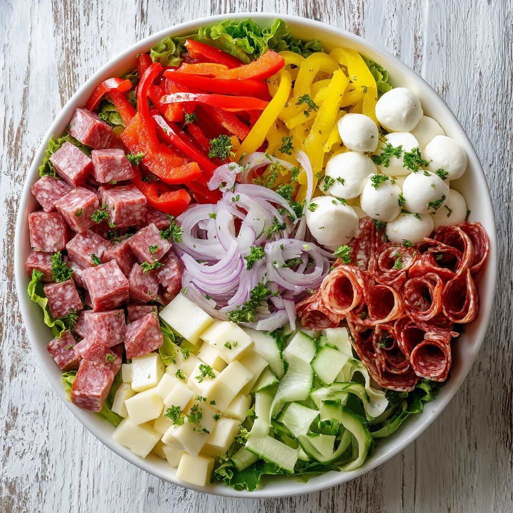 Italian Sub Salad Two Ways