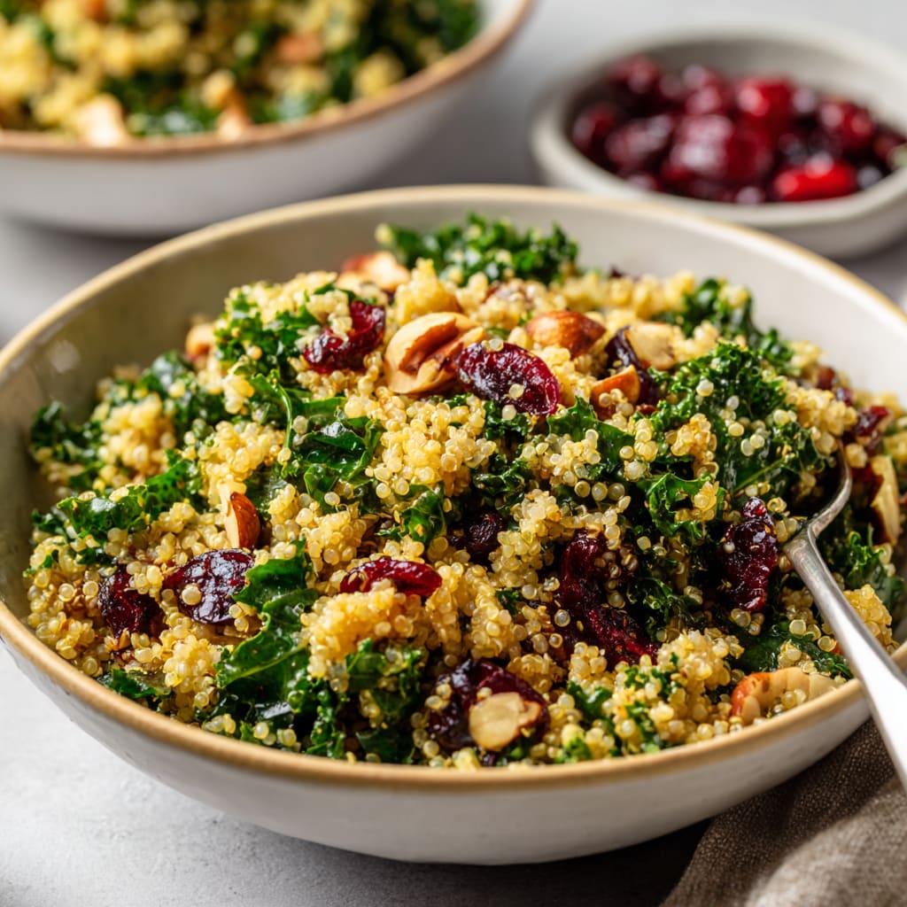 Kale Cranberry Quinoa Salad