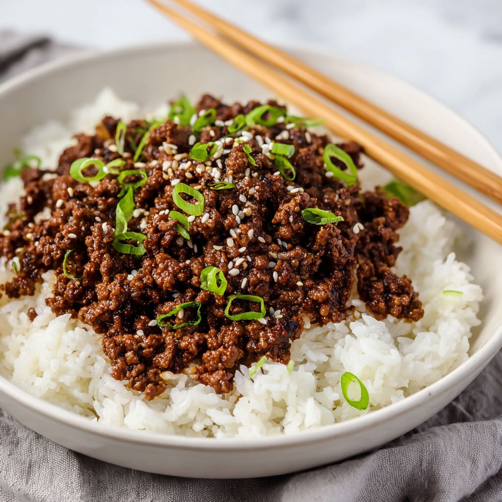Korean Ground Beef Bowl