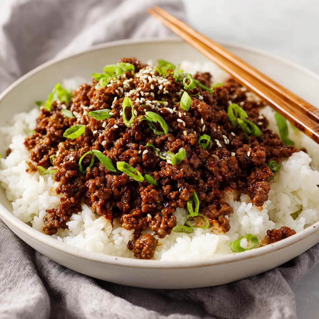 Korean Ground Beef Bowl