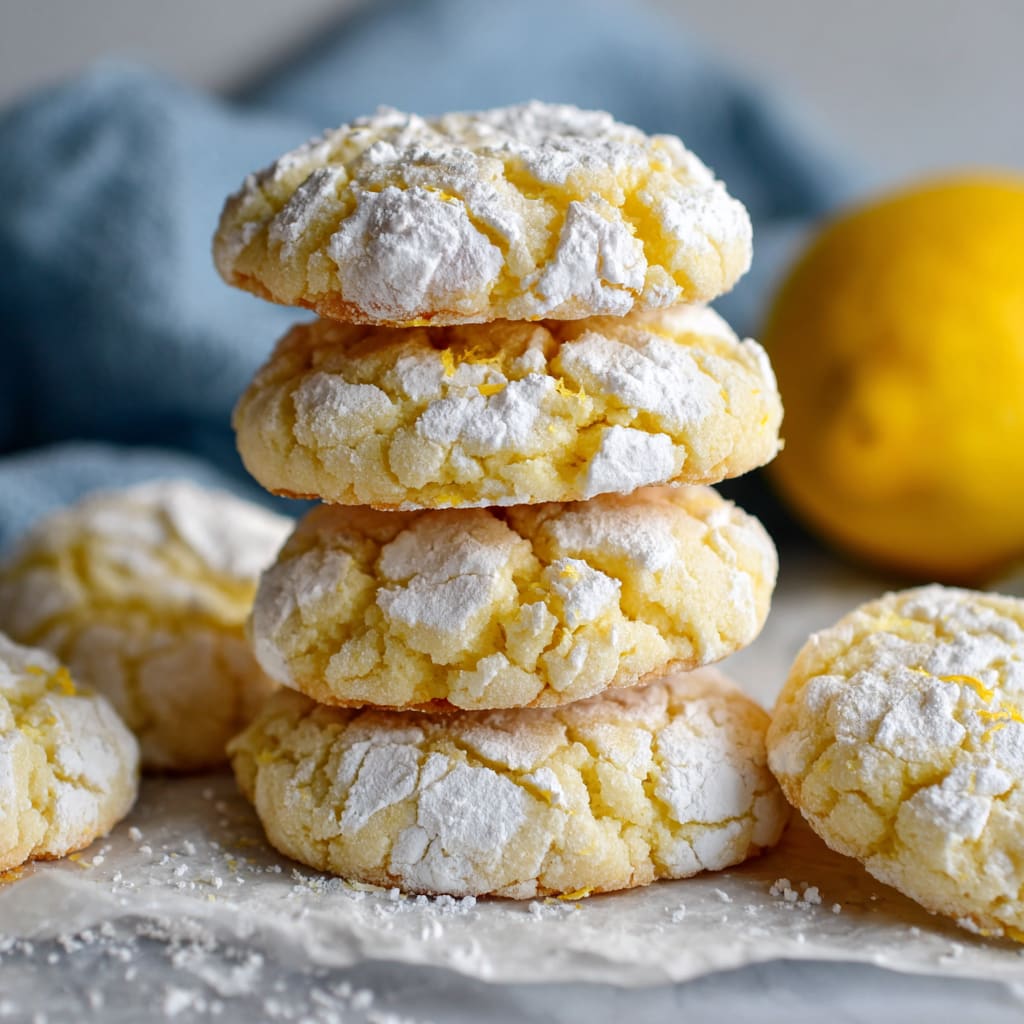 Lemon Crinkle Cookies