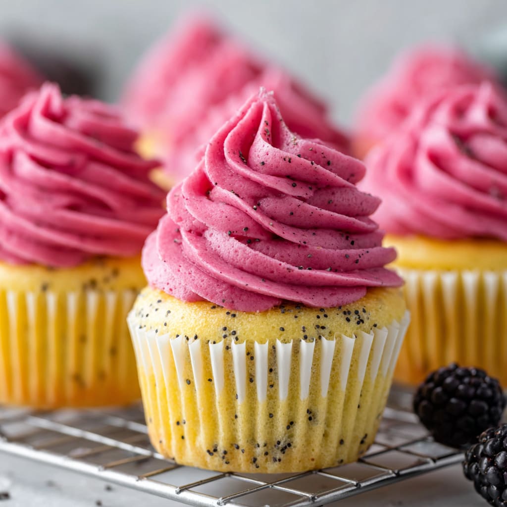 Lemon Poppy Seed Cupcakes