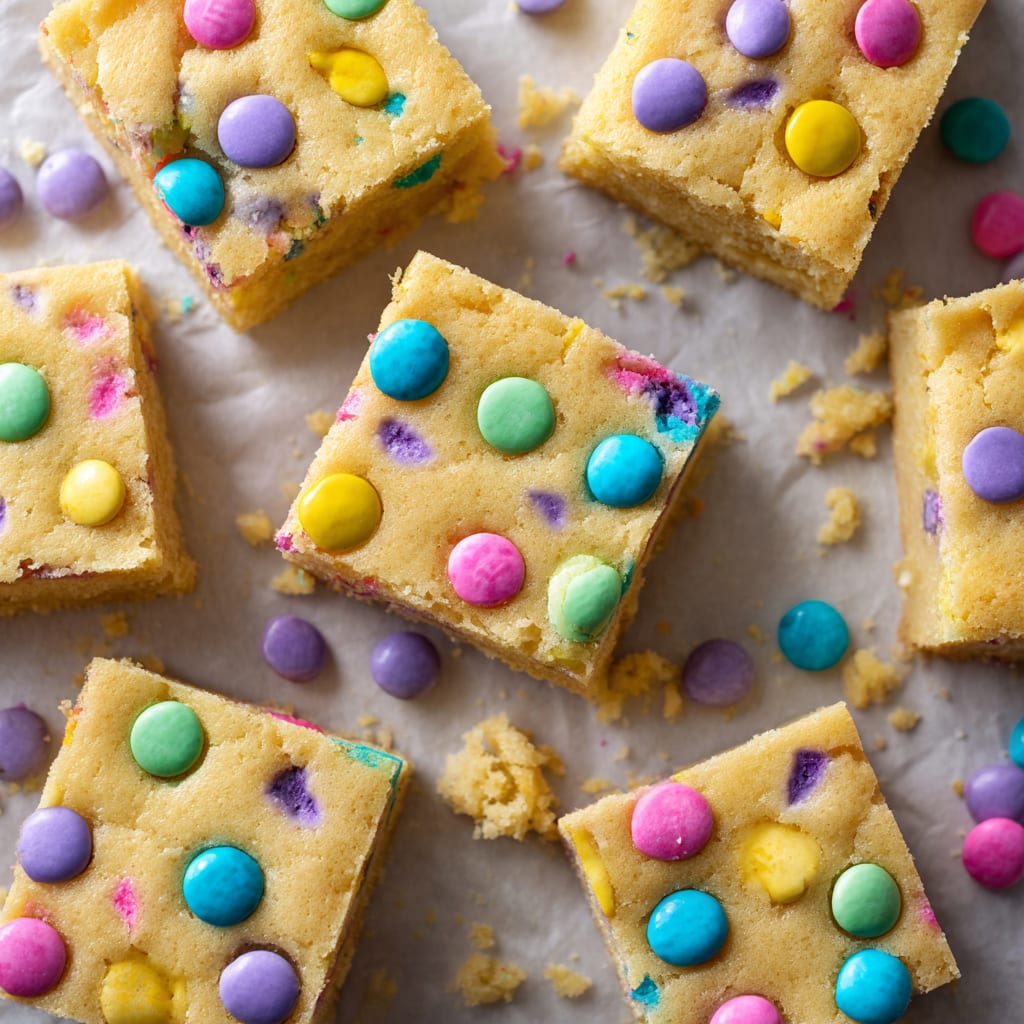 M&M Sugar Cookie Bars
