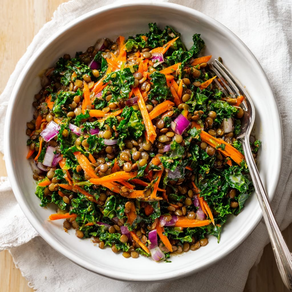 Moroccan Lentil Carrot Salad