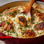 One-Pan Creamy Parmesan Chicken & Rice
