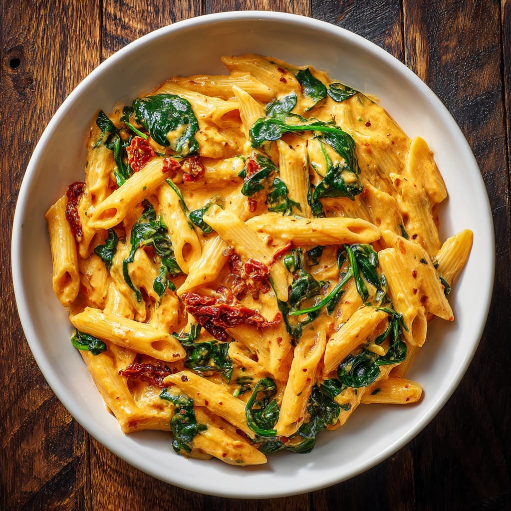 One-Pot Spinach Tomato Pasta