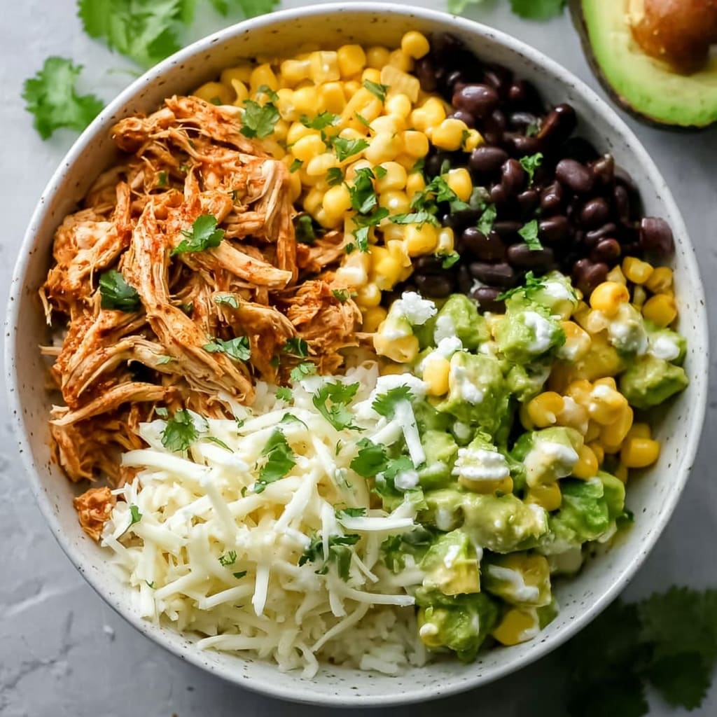 Slow Cooker Chicken Burrito Bowl