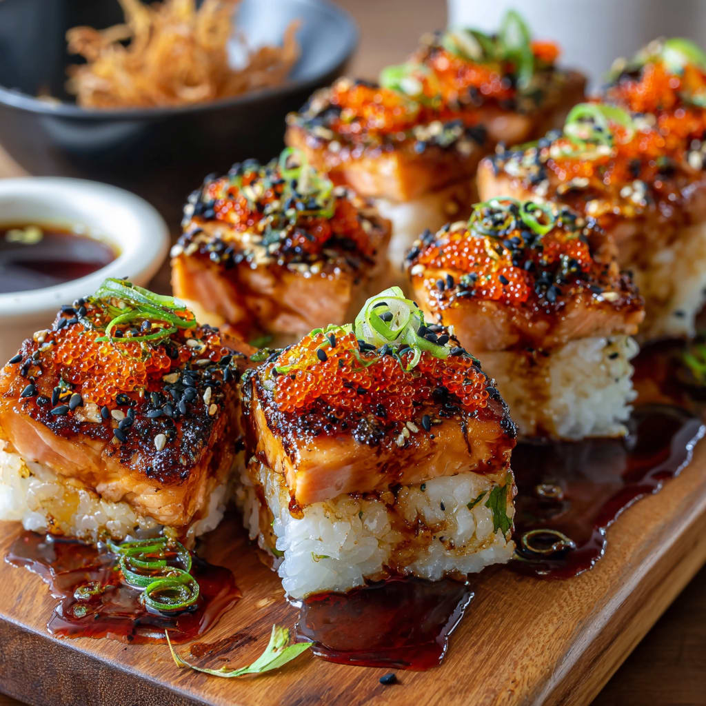 Spicy Salmon Sushi Bake Recipe