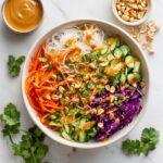 Spring Roll Bowl with Peanut Sauce