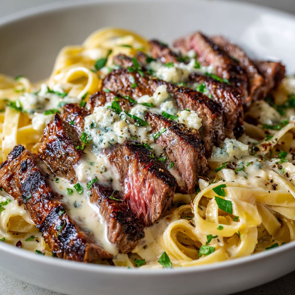 Steak Gorgonzola Alfredo