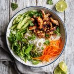Vietnamese Noodle Bowl with Chicken