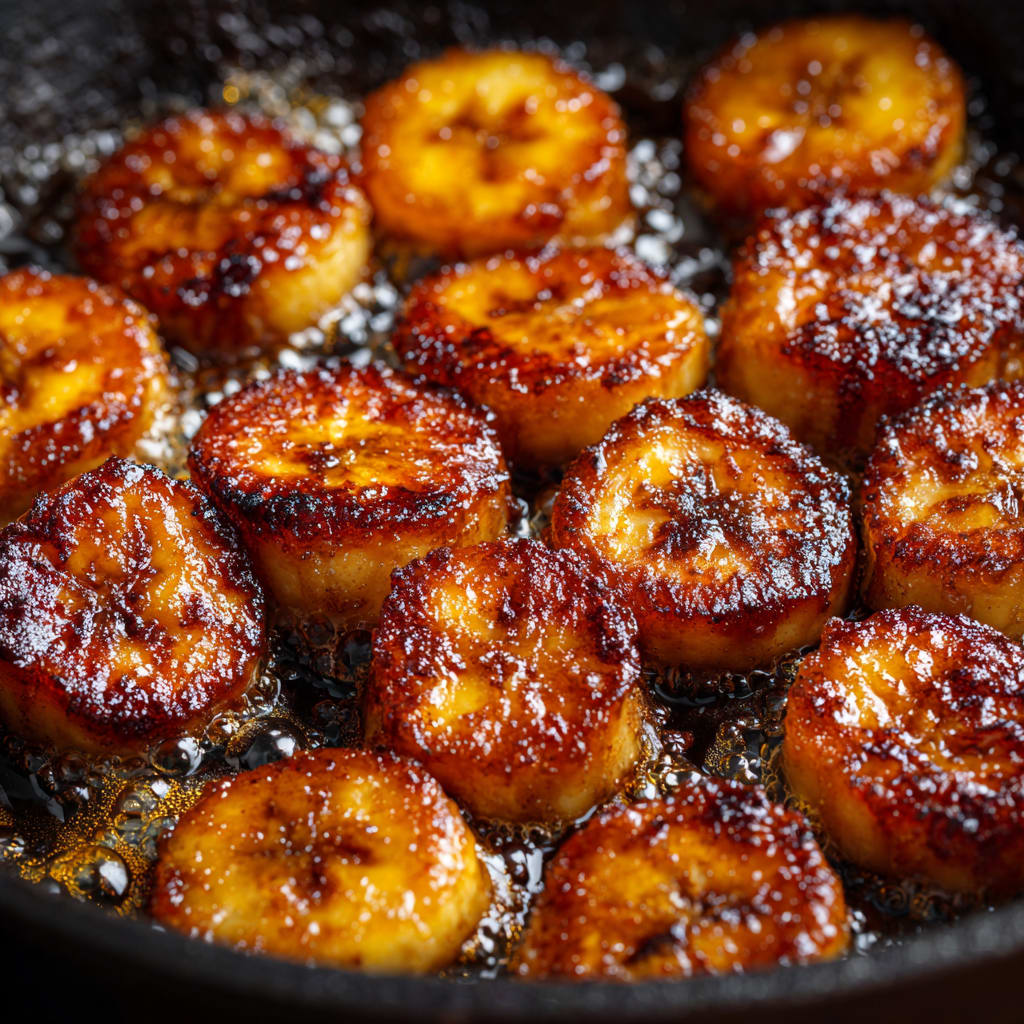Pan Fried Cinnamon Bananas